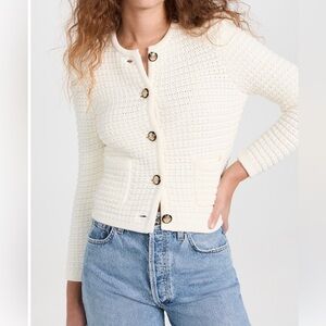 Ba&sh Gaspard Cardigan size 1, cream